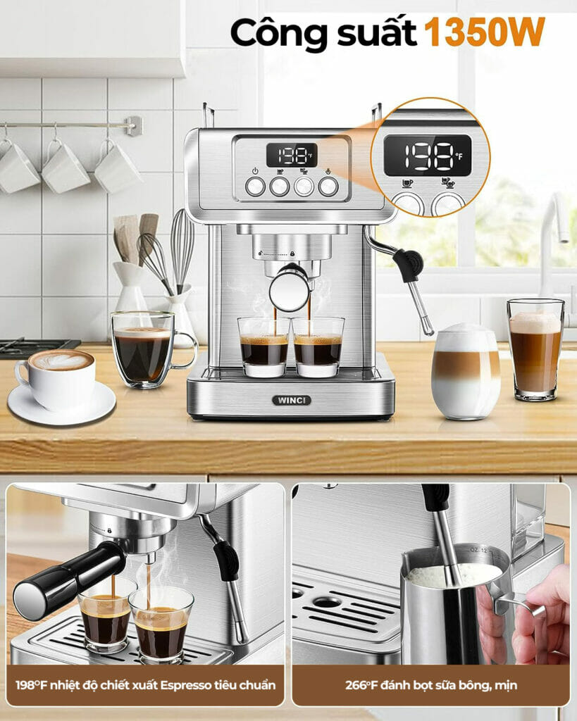 Công suất máy pha cà phê Winci EM4214
