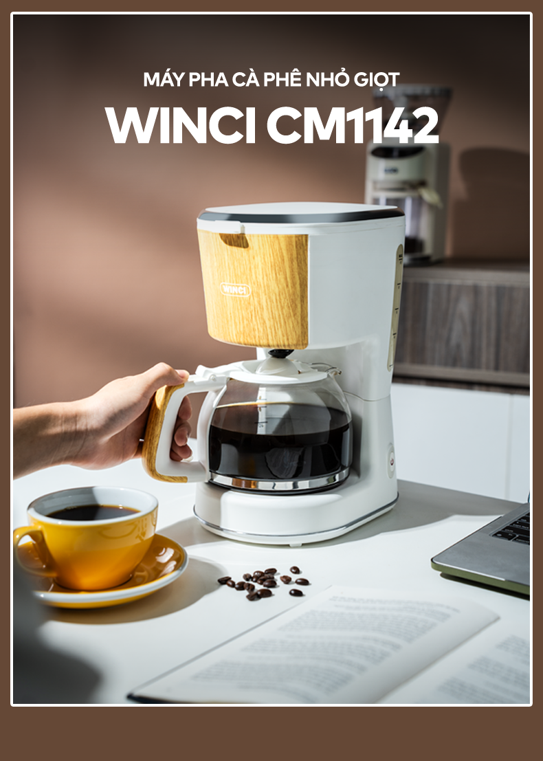 Máy pha cà phê nhỏ giọt Winci CM1142