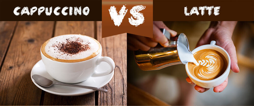 Sự khác biệt giữa cà phê latte và ccà phê cappuccino