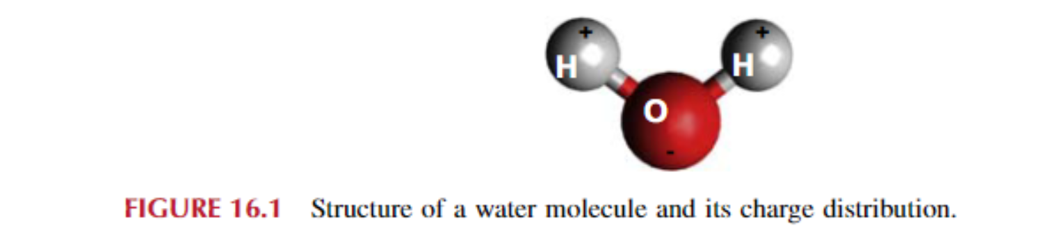 Cấu trúc của phân tử nước và sự phân bố điện tích của nó